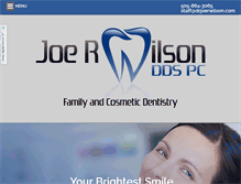 Tablet Screenshot of drjoerwilson.com